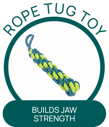 Rope Tug Toy — builds jaw strength